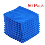 50 x LARGE MICROFIBRE CLEANING AUTO CAR DETAILING SOFT CLOTHS WASH TOWEL DUSTER.
