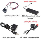 EL Wire String Strip Rope Tube Light Neon Light Glow Flat Edge Car Interior DIY Flexible Ambient Lamp Party Atmosphere Prop USB