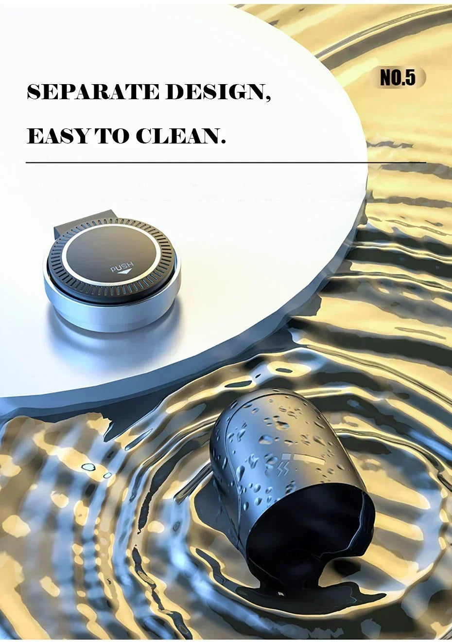 Car Cigarette Ashtray Cup With Lid With LED Light Portable Detachable Vehicle Ashtray Holder Cigarette Ashtray Interior Parts