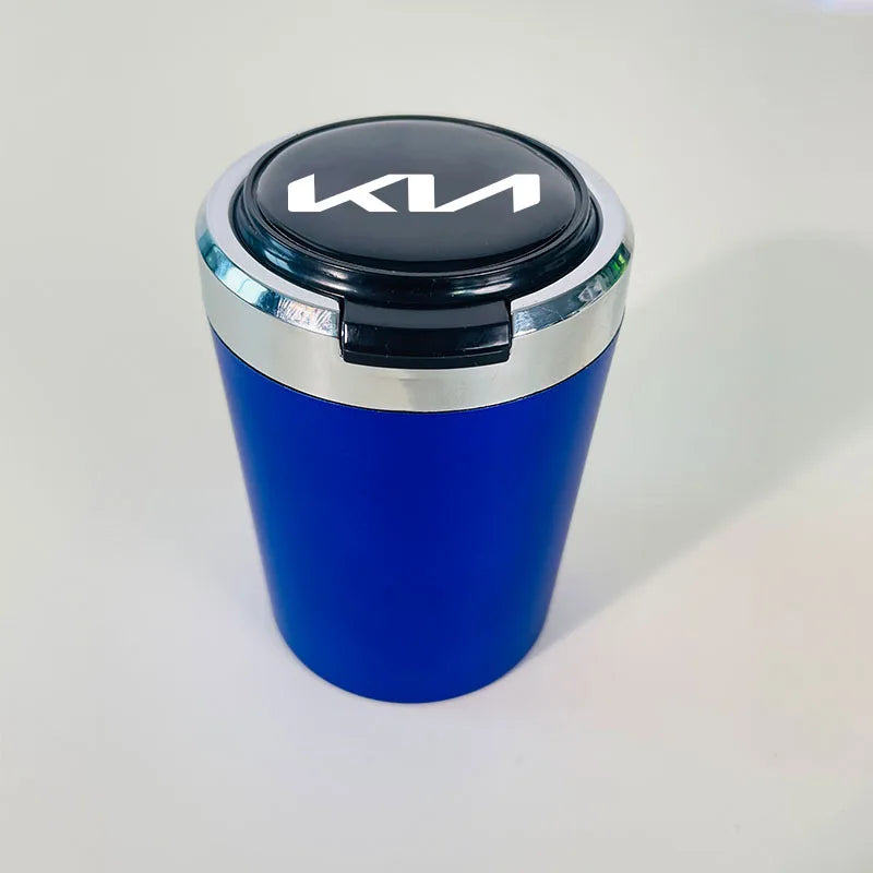 Car cigarette ashtray with cover with LED night light for KIA Sportage Forte Rio Ceed Picanto K5 K9 Sorento Carnival Stinger Nir