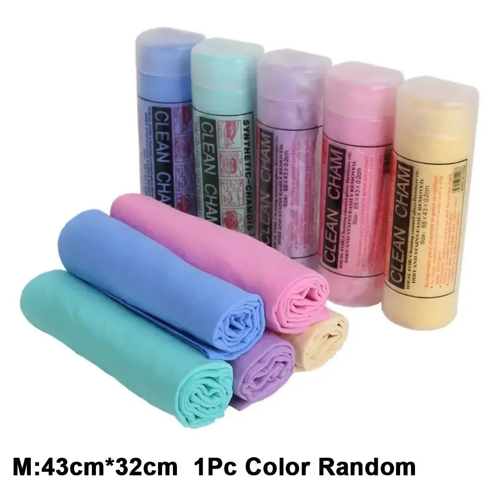 Car Chamois Towel Super Absorbent PVA Towel Pet Drying Bath Towel Multifunction Cleaning Drying Towel Window Cleaning Supplies