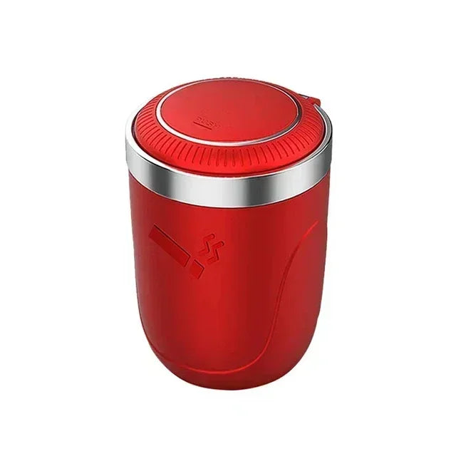 Car Cigarette Ashtray Cup With Lid With LED Light Portable Detachable Vehicle Ashtray Holder Cigarette Ashtray Interior Parts