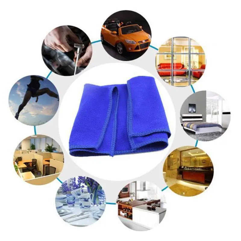 10 X LARGE MICROFIBRE CLEANING AUTO CAR DETAILING SOFT CLOTHS WASH TOWELS DUSTER