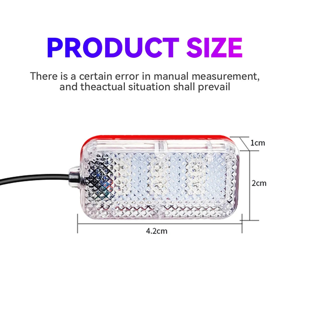 Led Car Foot Ambient Strip Light With USB Cigarette Auto Interior Ambient Decorative Lamps 12V Car Accessories