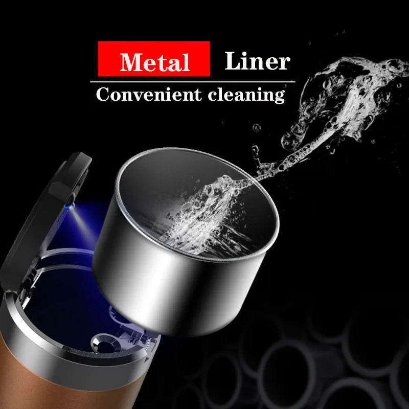 Car cigarette ashtray with cover with LED night light for KIA Sportage Forte Rio Ceed Picanto K5 K9 Sorento Carnival Stinger Nir