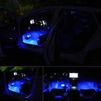Led Car Foot Ambient Strip Light With USB Cigarette Auto Interior Ambient Decorative Lamps 12V Car Accessories