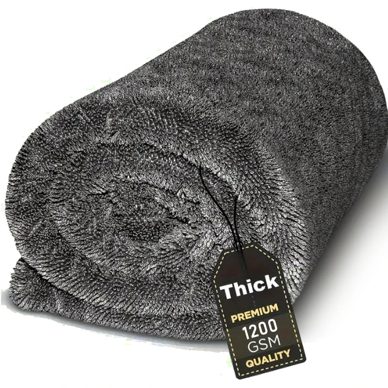 Premium Microfiber Car Towel, 1200 Gsm, Dual-Sided Absorbent, Quick Drying, Large Size 23.62x35.43in, Ideal for Auto Cleaning