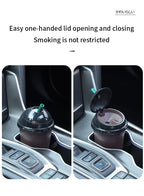 Coffee Cup Shaped On-Board Ashtrays Car Ashtray With Lid Portable Inner Liner High Flame Retardant For Cigars And Cigarettes