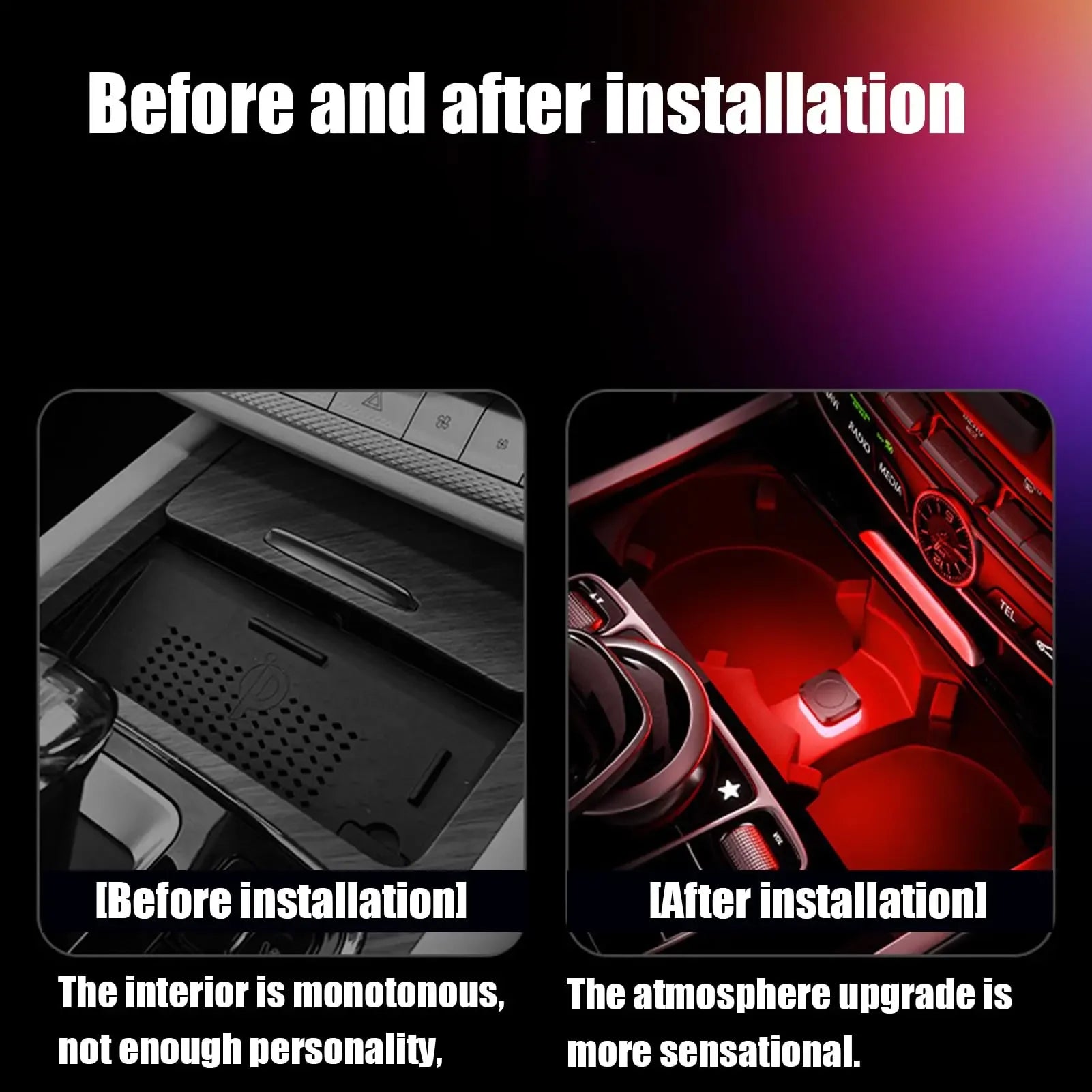 Universal Car USB Led Light Atmosphere Light DC5V Vehicle Ambient Lamp Mini USB LED Light Car Interior Decorations Accessories