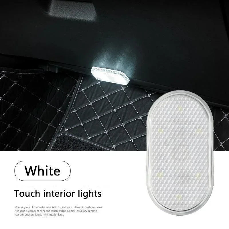 Wireless Led Lights for Car Interior, Car Led Lights Interior, USB Rechargeable Automotive Neon Accent Light Decorative Lamps