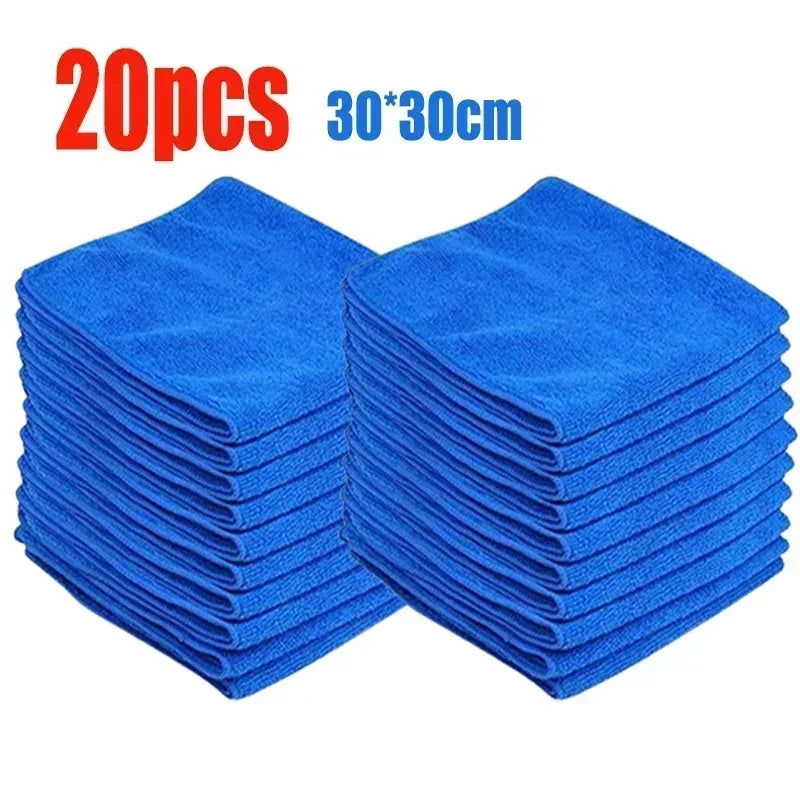 Microfiber Cleaning Towels (1-20PCS) For Car Wash, Drying & Auto Detailing, Multi-Purpose Waffle Weave Cloths for Home & Garage