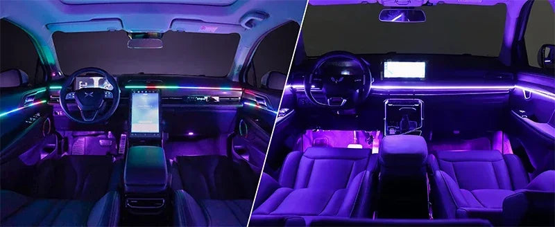 20 in1 New 2026 Smart Car Interior LED Ambient Lighting Welcome Mode Hidden Design Premium In Car Atmosphere Enhancement 64color