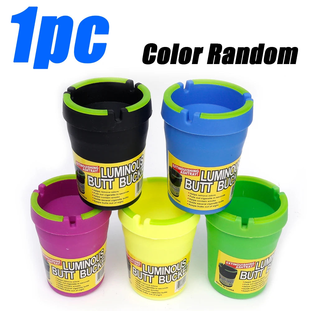 Protable Car Cigarette Ashtray Easy To Clean Hotel Household Drop-resistant Candy Color Office Home Ashtray Accessories