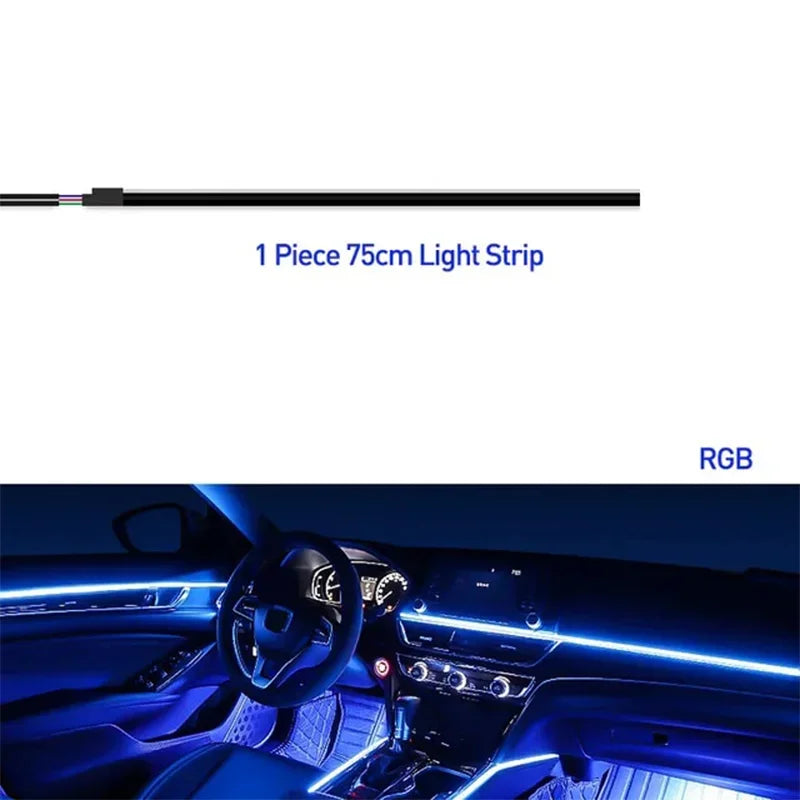 20 in1 New 2026 Smart Car Interior LED Ambient Lighting Welcome Mode Hidden Design Premium In Car Atmosphere Enhancement 64color