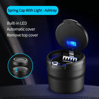Car Ashtray Garbage Coin Storage Cup Container Cigar Ash Tray Car Styling Car Ashtray With LED Light Car Styling Accessories