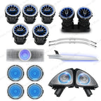 3/64 Colour Car LED Ambient Light for Mercedes-Benz C/GLC Class Coupe W205 C43 C63 X253 LED Door Speaker Cover Vents RetrofitSet