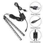 LEEPEE 24/36/48 LED Atmosphere Lamp LED Strips Car Decorative Lights Foot Ambient RGB Lamp Smart Automotive Accessories Interior