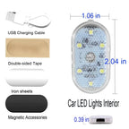 Wireless Led Lights for Car Interior, Car Led Lights Interior, USB Rechargeable Automotive Neon Accent Light Decorative Lamps