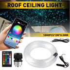 12W 16 Colors Car Roof Star Light APP Control Optic Star Ceiling Light Ambient Lamp for Starry Sky Ceiling Car