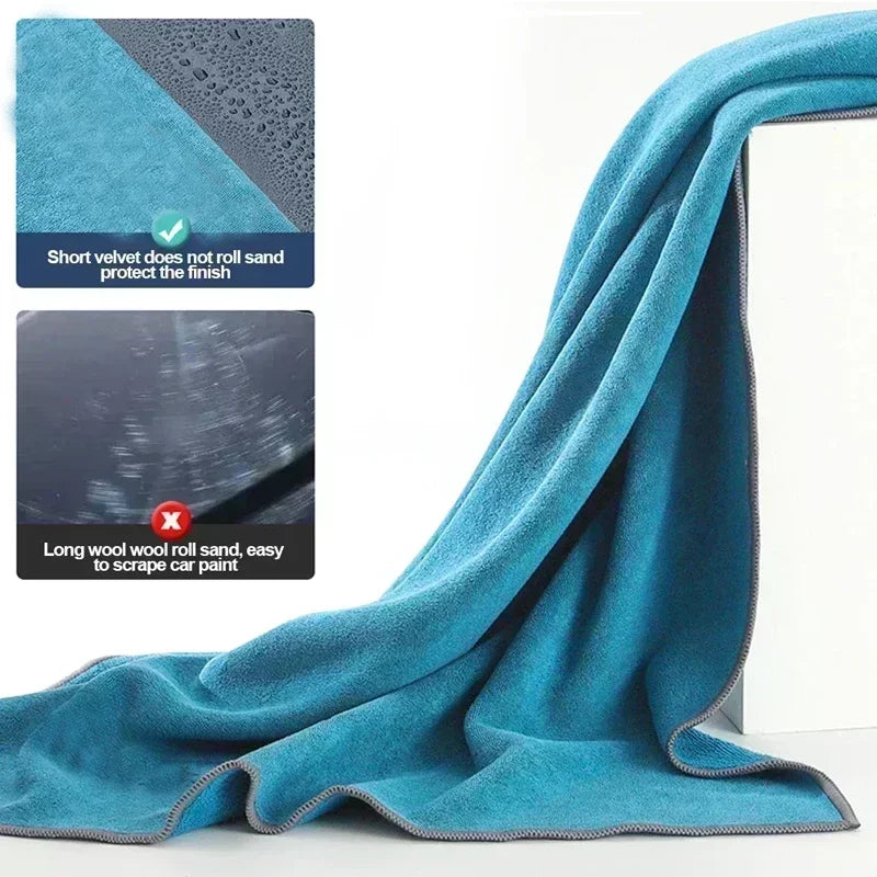 1PCS Car Washing towel Wash High-end Microfiber Towel Car Cleaning Drying Cloth Hemming Car Care Cloth Detailing Wash Towel