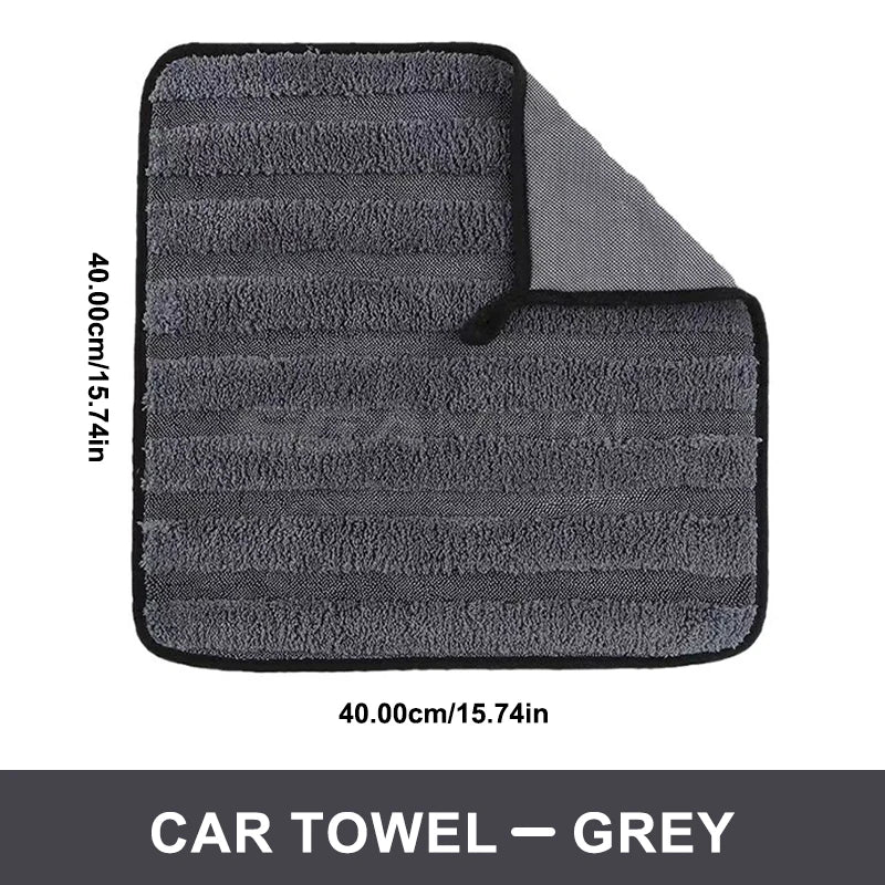 SEAMETAL 600GSM Car Wash Towel Thickened Coral Fleece Washing Towel High Water Absorbent Drying Cloth Ultra-Soft Cleaning Towels