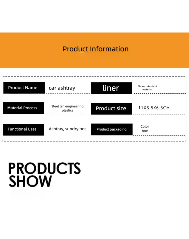 Car Cigarette Ashtray Cup With Lid With LED Light Portable Detachable Vehicle Ashtray Holder Cigarette Ashtray Auto Accessories