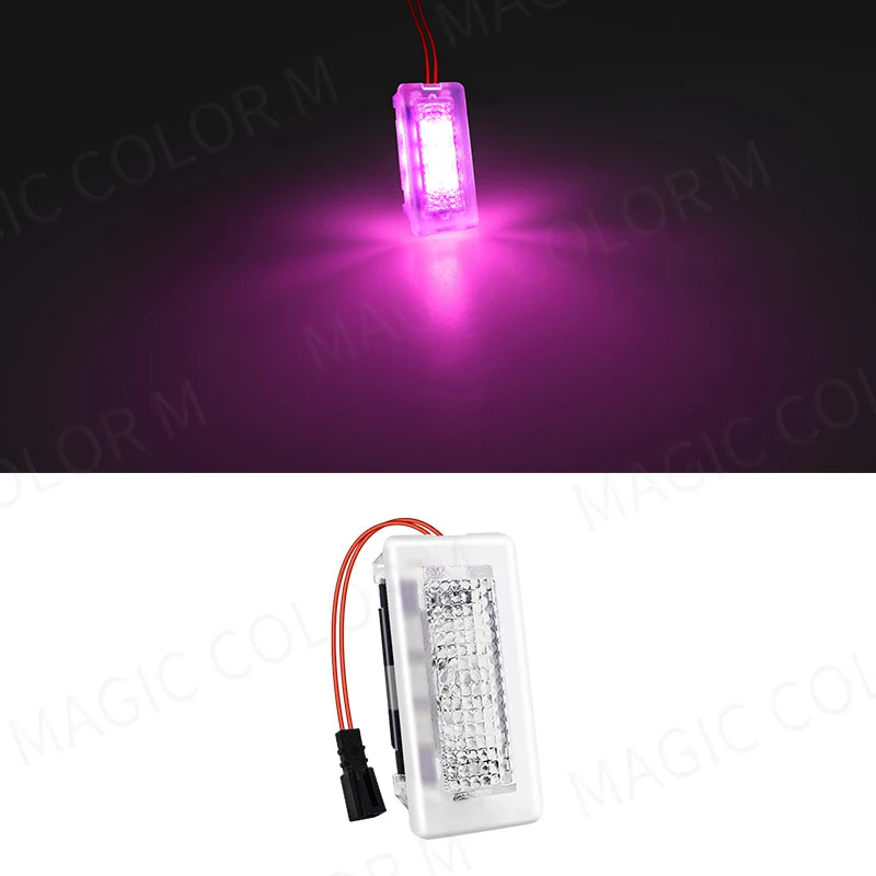 For Tesla Model 3 Y S X LED Atmosphere Foot-Well Lights Car Interior Lighting Floor Door Puddle Decorative Lamp Auto Accessories