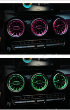 3/64 Colour Car LED Ambient Light for Mercedes-Benz C/GLC Class Coupe W205 C43 C63 X253 LED Door Speaker Cover Vents RetrofitSet