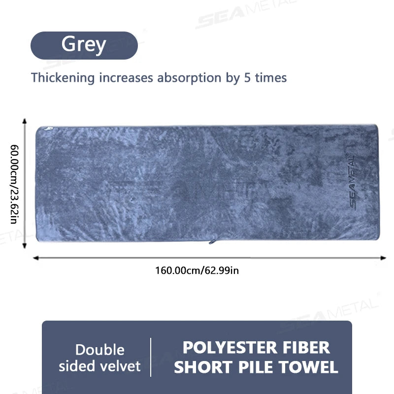 SEAMETAL Car Wash Microfiber Towel 160x60cm Car Cleaning Drying Cloth Extra Large Washing Towels Rags for Car Detailing Care