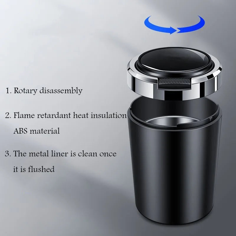 NEW Onebutton open cover car ashtray with blue LED light suitable for BMW M Performance E46 E90 E60 F30 E36 M3 M5 X1 X3 X4 X5 X6