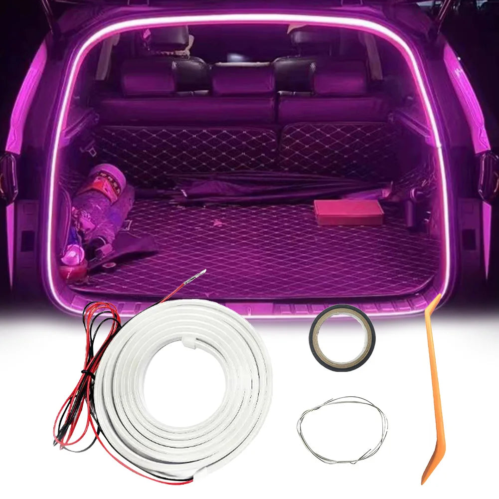 Car Trunk Light Strip High Brightness LED Tail Box Light Strip Automatic Sensing Tailgate Atmosphere Light Car Interior Decor