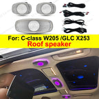 3/64 Colour Car LED Ambient Light for Mercedes-Benz C/GLC Class Coupe W205 C43 C63 X253 LED Door Speaker Cover Vents RetrofitSet