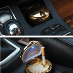 Car Ashtray Car Garbag Can with Led Light with Cover Creative Personality Covered Car Inside The Car Multi-function Car Supplie