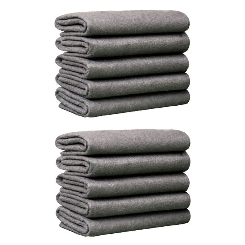 10PCS Thickened Magic Cleaning Cloths For Glass, Microfiber Cleaning Cloth, Microfiber Rag For Window, Cars 20X25cm