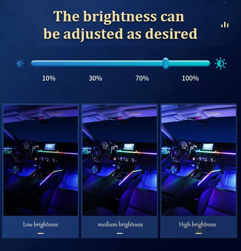 20 in1 New 2026 Smart Car Interior LED Ambient Lighting Welcome Mode Hidden Design Premium In Car Atmosphere Enhancement 64color