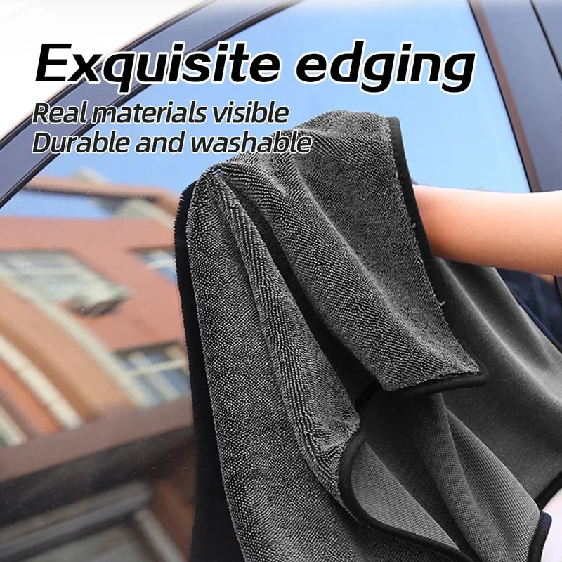 SEAMETAL Car Wash Towel 1200GSM Microfiber Double-Sided Ultra Absorbent Car Wash Cloth Cleaning Drying Towel Washing Accessories
