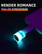 1PC Car Mini USB Led Atmosphere Light For Party Ambient Automotive Portable Plug and Play Car Decorative Interior Lamp 12V