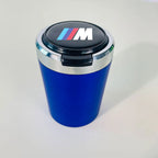 Car ashtray with blue LED light for BMW M E46 E90 E60 F01 F10 F20 F30 E36 E39 E87 M1 M2 M3 M5 X1 X3 X4 X5 X6 X7 G01 G02 G05 G30