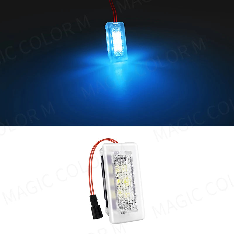 For Tesla Model 3 Y S X LED Atmosphere Foot-Well Lights Car Interior Lighting Floor Door Puddle Decorative Lamp Auto Accessories