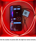 18/22 in 1 Acrylic Led Car Ambient Light RGB 213 64 Color Bluetooth Rainbow Strip Streamer Interior Symphony Atmosphere Lamp 12V