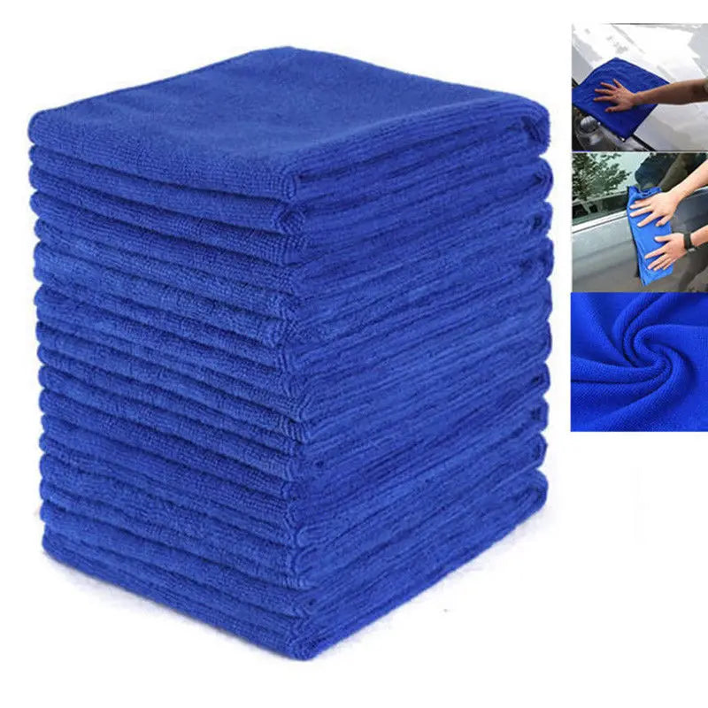 10 X LARGE MICROFIBRE CLEANING AUTO CAR DETAILING SOFT CLOTHS WASH TOWELS DUSTER