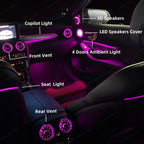 3/64 Colour Car LED Ambient Light for Mercedes-Benz C/GLC Class Coupe W205 C43 C63 X253 LED Door Speaker Cover Vents RetrofitSet