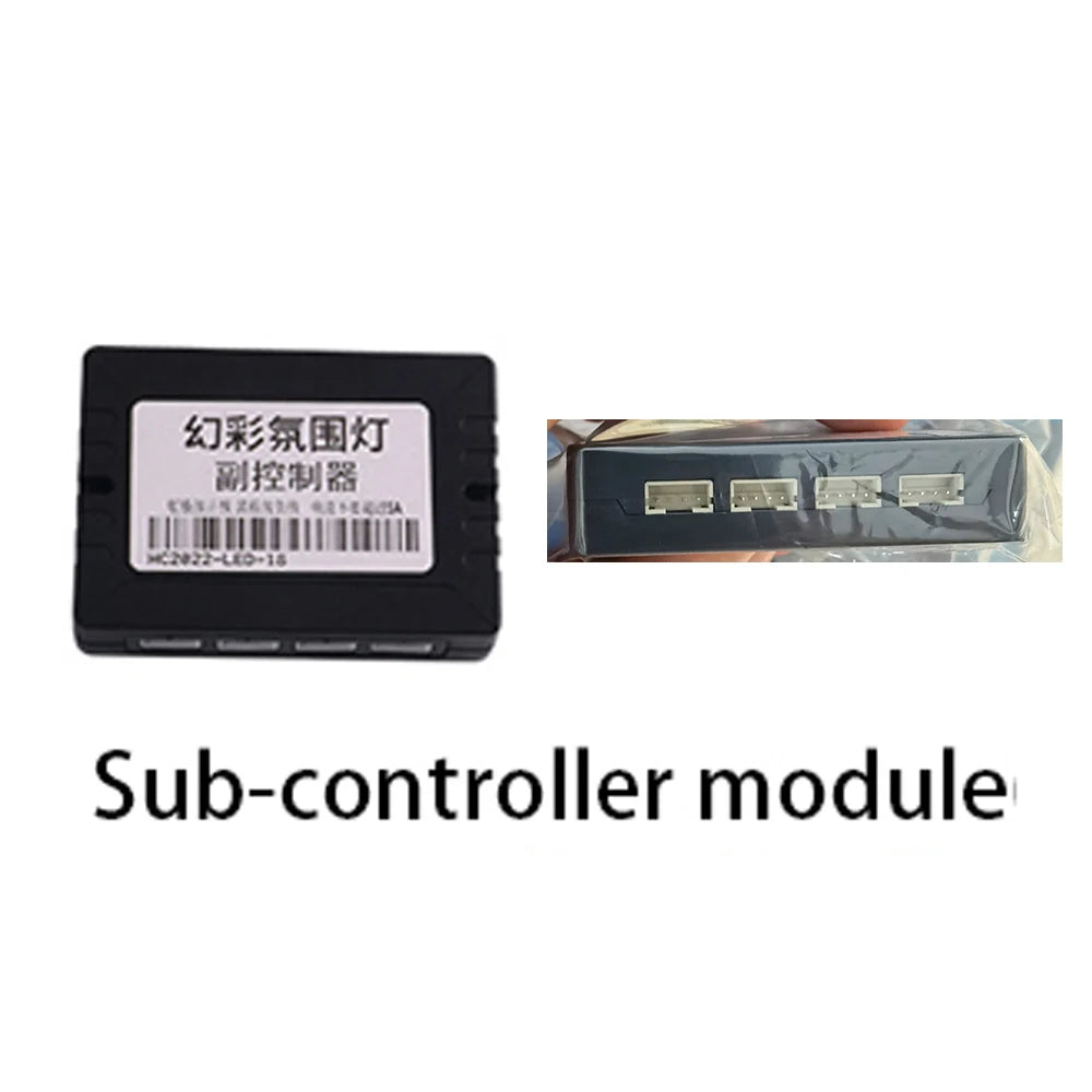 18 in 1 Symphony Full Colors Streamer Car LED Ambient Light Parts Replacement Accessories (3 wires 3 pins)