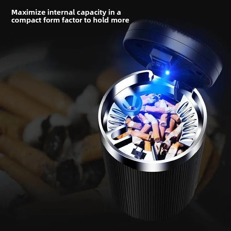 Universal Car LED Ashtray Garbage Coin Storage Cup Container Cigar Ashtray Holder Auto Interior Accessories Auto LED Ashtray Kit