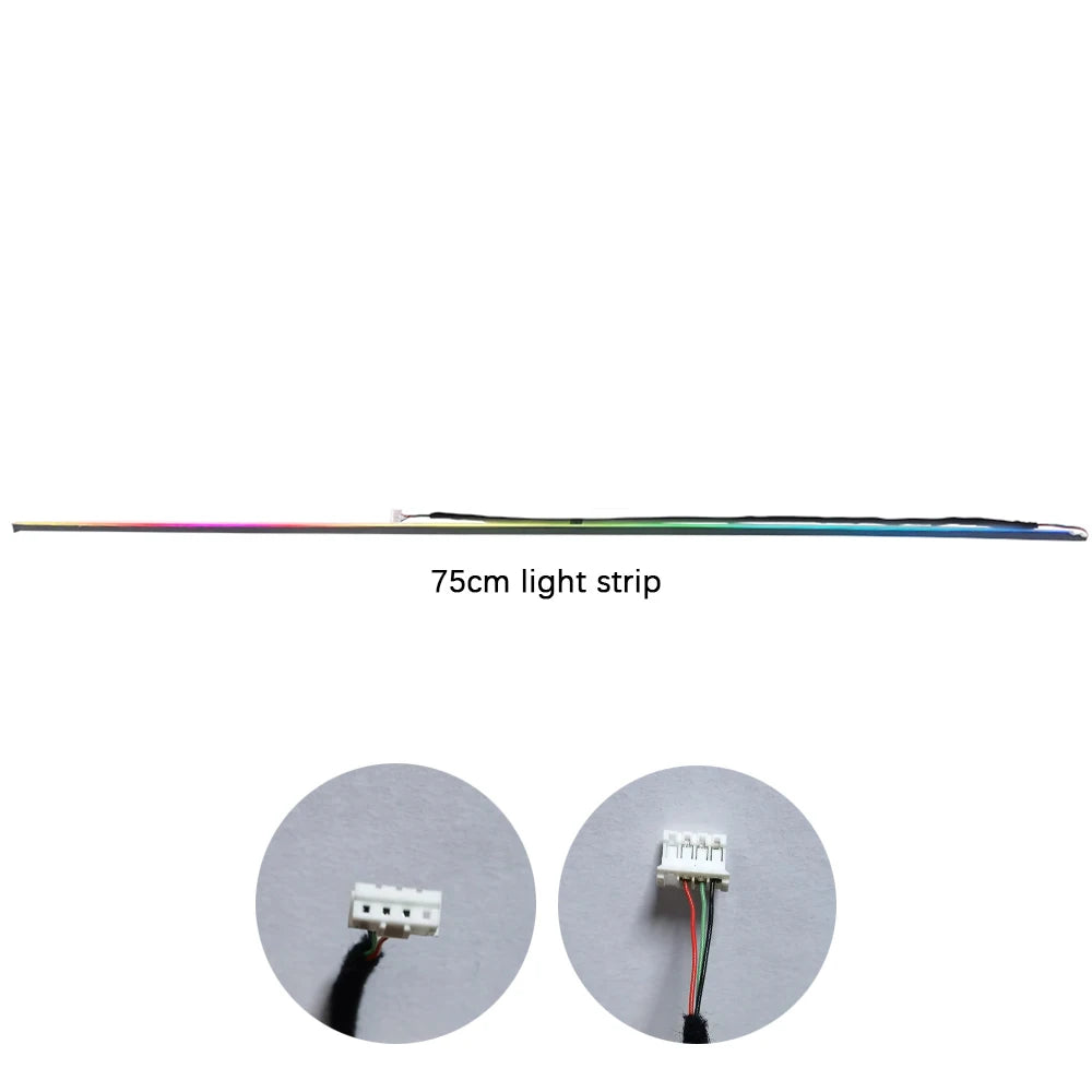 18 in 1 Symphony Full Colors Streamer Car LED Ambient Light Parts Replacement Accessories (3 wires 3 pins)