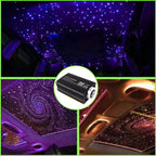 12W 16 Colors Car Roof Star Light APP Control Optic Star Ceiling Light Ambient Lamp for Starry Sky Ceiling Car