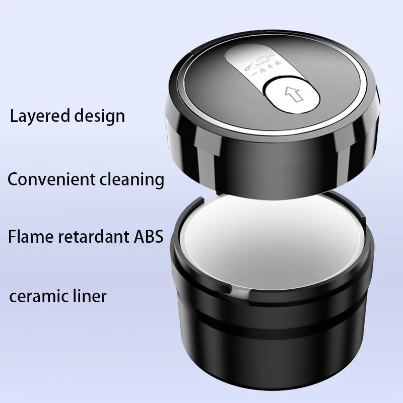 Sliding open cover car ashtray LED smokeless car bracket box for BMW E36 E46 E90 E91 E92 E60 F87 X3 X4 X5 X6 X7 F40 F30 F20 F10