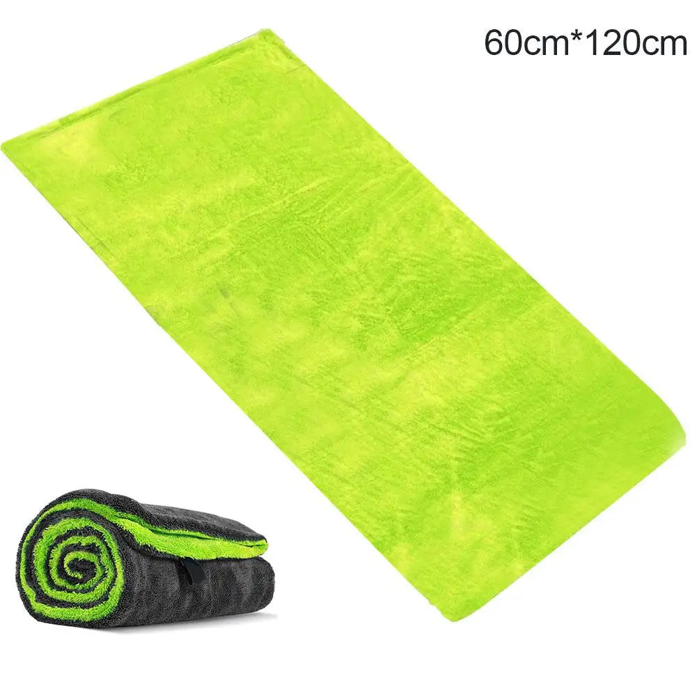 Double-sided Thickened Car Washing Towel Auto Cleaning Drying Cloth Car Care Detailing Cloth Water Absorption Car Cleaning Rag