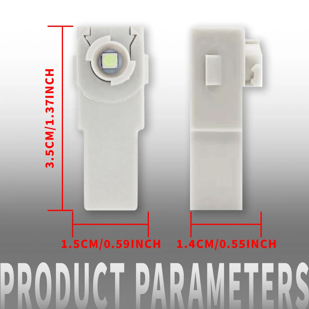 2pcs Car Foot Well Light Atmosphere Door Side Ambient Light Auto Underground Bulbs Interior Signal Lamps For Toyota Honda Lexus