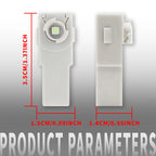 2pcs Car Foot Well Light Atmosphere Door Side Ambient Light Auto Underground Bulbs Interior Signal Lamps For Toyota Honda Lexus